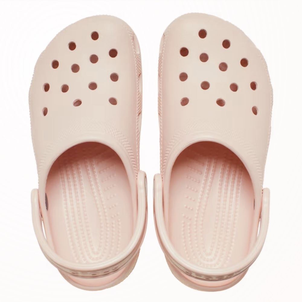 CROCS Pink Sandals with Perforated Design and Heel Strap